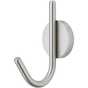 Wardrobe hook, stainless steel, height 105mm