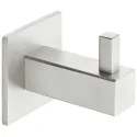 Wardrobe hook, Stainless steel, straight-edged rose
