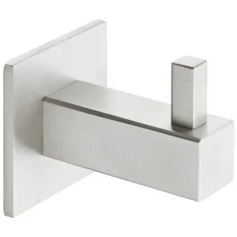 Wardrobe hook, Stainless steel, straight-edged rose