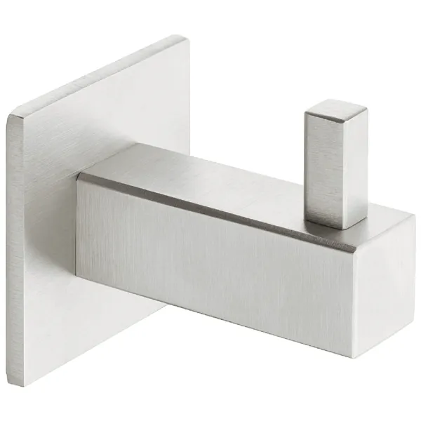 Wardrobe hook, Stainless steel, straight-edged rose