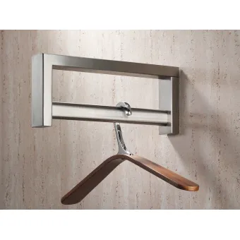 Wall mounted wardrobe rack, Stainless steel, wall mounting