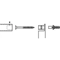 Wall mounted wardrobe rack, Stainless steel, wall mounting