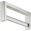 Wall mounted wardrobe rack, Stainless steel, wall mounting