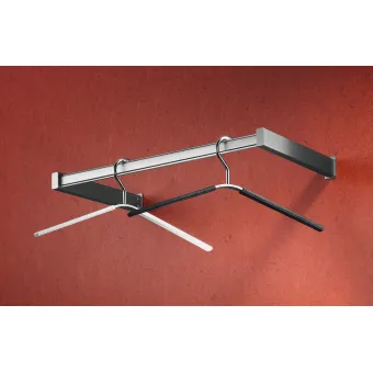 Wall mounted wardrobe rack, Stainless steel, wall mounting