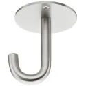 Ceiling hook, Stainless steel, with 1 hook, ceiling installation