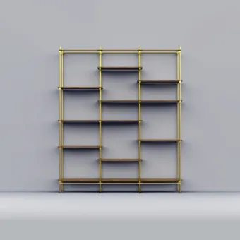 Tube Ø16mm L5000mm brushed brass No16