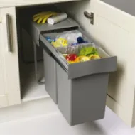 Šiukšliadėžė ištr dviguba 400 21l plast ROMAGNA