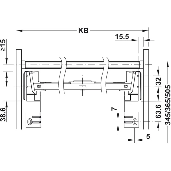 Two compartment waste bin, For Blum Tandembox XL, 2x25 litres
