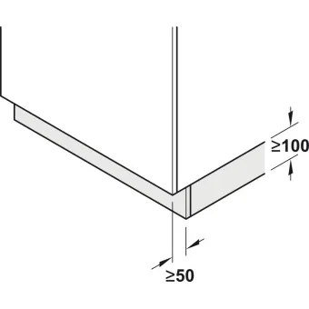 Electronic strike Hailo Libero® 3.0, with sensor in plinth area