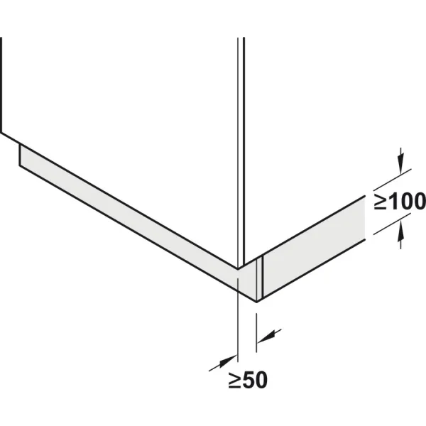 Electronic strike Hailo Libero® 3.0, with sensor in plinth area