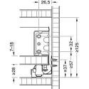 Drawer Side Runner System, Häfele Matrix Box Single (white)