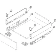 Stalč.š MX BOX SINGLE H80 L450 balta H