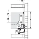 Stalčių šonai MX BOX SINGLE H80mm, L450mm, balta