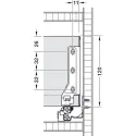 Stalčių šonai MX BOX SINGLE H120mm, L300mm, balta