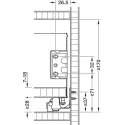 Stalčių šonai MX BOX SINGLE H120mm, L550mm, balta