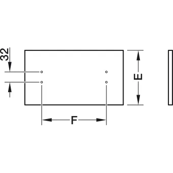 Drawer Side Runner System, Häfele Matrix Box Single (white)