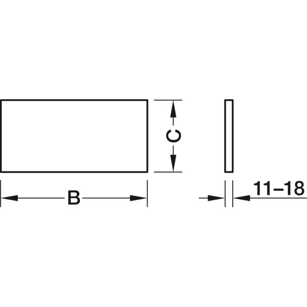 Stalčių šonai MX BOX SINGLE H150mm, L500mm, balta