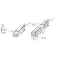Lankstas al.prof. pusinis,9mm SALICE