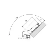 Lankstas al.prof. 45/17mm SALICE KAMPINIS