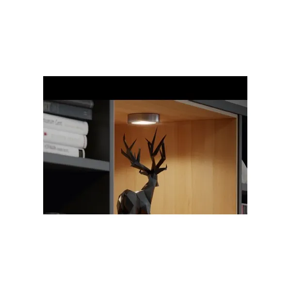 Recess/surface mounted downlight LED2047, 12V, 3W, natural white 4000K, silver grey, Loox5