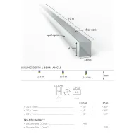 Šviesos filtras silik. FlipLens 3mm COB LED juostai 5m juoda S