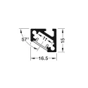 Profilis LED išorinis kampinis 5106, aliuminis, L2500mm, juoda
