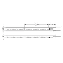COB silicone LED strip light LED3084 Loox5, 24V, monochrome, 9.6W/m, warm white 3000K, 6.5x6mm