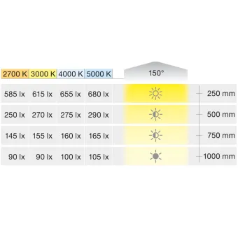 COB LED strip light LED3103 Loox5, 24V, 8mm, monochrome, 4.8W/m, super warm white 2700K, 5m
