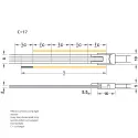 COB LED strip light LED3103 Loox5, 24V, 8mm, monochrome, 4.8W/m, warm white 3000K, 5m