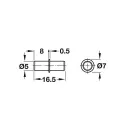 Shelf support, plug in, for drilling hole Ø5mm