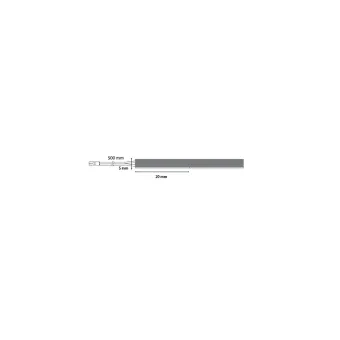 Juosta COB LED 2M5C, 24V, 5mm, monochromatinė, 6W/m, šilta balta šviesa 3000K, 20m