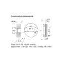 Hinge Metalla 310 Clip 110° for aluminium frame, inset, 28/6.9, nickel