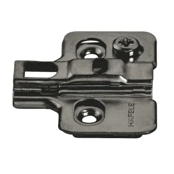 Mounting plate Metalla 310, Clip, H0mm, with eccentric, black