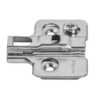 Mounting plate Metalla 310, Clip, H0mm, with eccentric, black