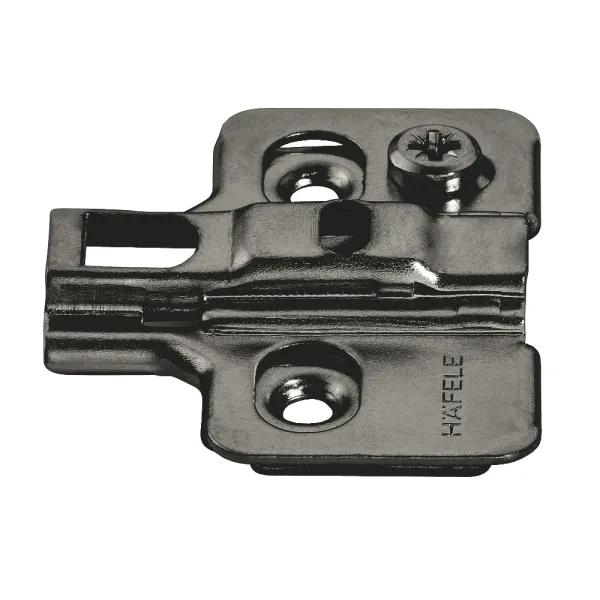 Mounting plate Metalla 310, Clip, H2mm, with eccentric, black