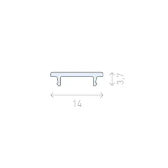 Diffuser for LED CUBE profile L3000mm transparent