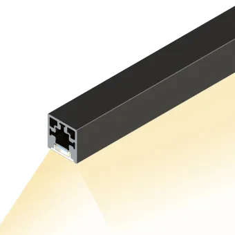 Šviesos filtras LED CUBE profiliui L3000mm, skaidri