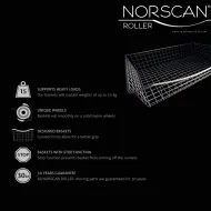Bėgeliai 18mm plokštei L500 R+L antracitas Norscan