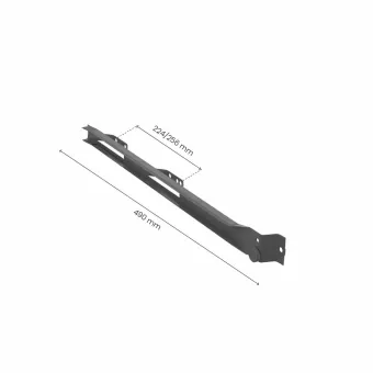 Roller slides Norscan, for 18mm thickness, L500mm, R+L, white