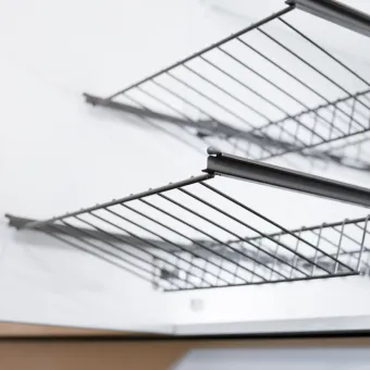 Shoe shelf Norscan, W600mm, Ø500mm, dark grey