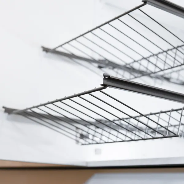 Shoe shelf Norscan, W600mm, Ø500mm, dark grey