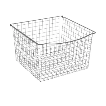 Wire basket Norscan, W600mm, H330mm, Ø500mm, dark grey