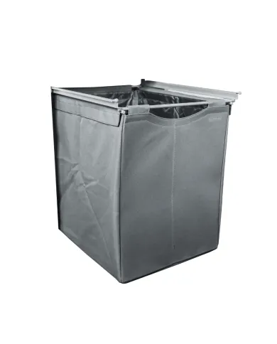 Textile basket high Norscan, W600mm, H500mm, silver