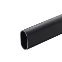 Wardrobe rail OVA, 30x15x0.7mm, L3000mm, black