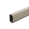 Vamzdis ovalus, 30x15x0,7mm, L3000mm, juoda