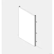 Profilis vertikalus WALK-IN L2606 el.sistemai aliuminis MODUS