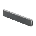 Vamzdis stačiakampis su tarpine 30x8mm, L2000mm, pilkas