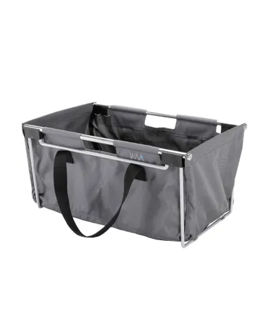 Collector with frame Handy, 440x270mm, H220mm, silver/dark grey