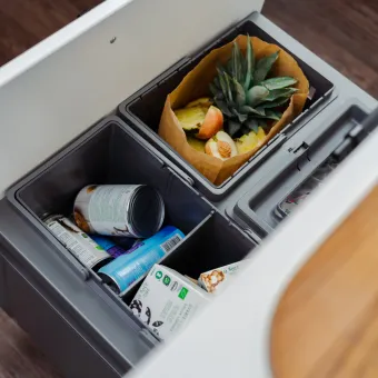 Šiušliadėžė Cube Basic Eco stalčiui, MP600mm, H305mm, antracitas