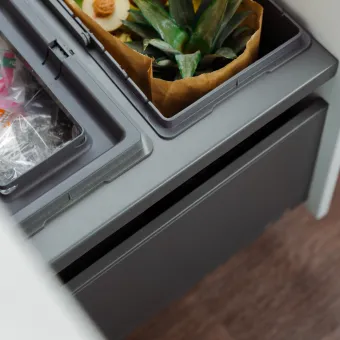 Šiušliadėžė Cube Basic Eco stalčiui, MP600mm, H305mm, antracitas